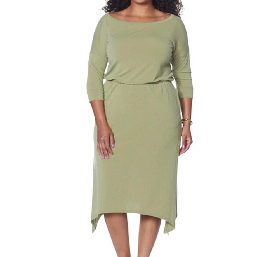 Brittany Humble B.E. Ready Dolman Sleeve Midi Dress X LARGE PETITE